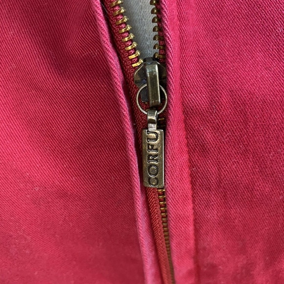 CORFU Jeans 10 12 Red Jacket Vintage Corfu Basics - Picture 9 of 12